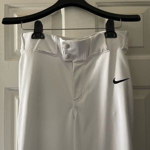Nike Vapor Select Baseball White Pants BQ6345-100 Mens Medium M new $40 retail
